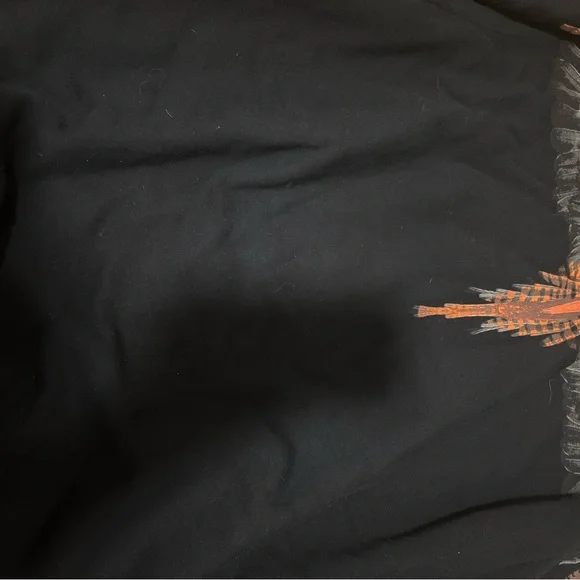 Marcelo Burlon County of Milan Black and Orange Sweater